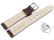 Bracelet montre échange rapide cuir de veau modèle Safari brun foncé 12mm 14mm 16mm 18mm 20mm 22mm