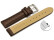 Bracelet montre à échange rapide matériau high-tech aspect textile marron 18mm 20mm 22mm 24mm