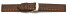 Bracelet montre échange rapide high-tech aspect textile marron couture orange et blanche 20mm 22mm 24mm 26mm