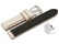Bracelet montre échange rapide high-tech aspect textile blanc couture rouge et noire 20mm 22mm 24mm 26mm