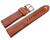 Bracelet montre à clip pour montres avec les anses soudées Vintage marron clair 18mm 20mm 22mm 24mm