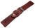 Bracelet montre à clip pour montres avec les anses soudées Vintage marron foncé 18mm 20mm 22mm 24mm