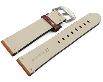 Bracelet de montre style vintage marron foncé 18mm...