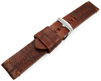 Bracelet de montre Old Vintage marron clair 20mm 22mm 24mm