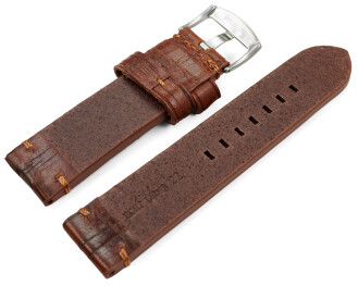 Bracelet de montre Old Vintage marron clair 20mm 22mm 24mm