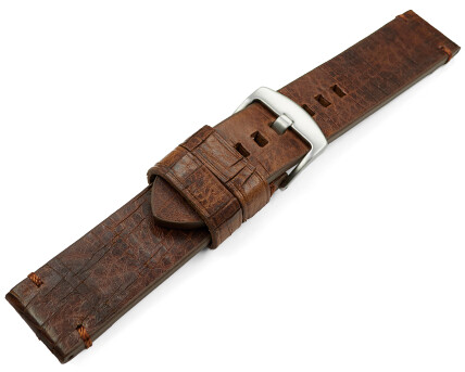 Bracelet de montre Old Vintage marron foncé 20mm 22mm 24mm