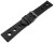 Bracelet montre perforé noir cuir vachette modèle Soft Vintage 18mm 20mm 22mm