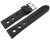 Bracelet montre perforé noir cuir vachette modèle Soft Vintage 18mm 20mm 22mm
