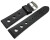 Bracelet montre perforé noir cuir vachette modèle Soft Vintage 18mm 20mm 22mm