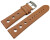 Bracelet montre perforé marron clair cuir vachette modèle Soft Vintage 18mm 20mm 22mm