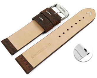 Bracelet montre échange rapide cuir de chameau...