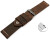 Bracelet montre échange rapide cuir de chameau brun foncé couture blance 18mm 20mm 22mm 24mm