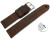 Bracelet montre échange rapide cuir de chameau brun foncé couture noir 18mm 20mm 22mm 24mm