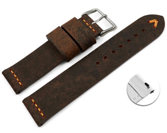 Bracelet montre échange rapide cuir de chameau...
