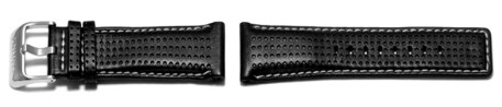 Bracelet de montre Festina pour F16363, cuir, noir, couture claire