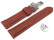 Bracelet montre échange rapide boucle déployante marron cuir cerf rembourré très souple 18mm 20mm 22mm 24mm