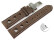 Bracelet montre échange rapide boucle déployante Race cuir de veau marron foncé 18mm 20mm 22mm