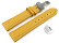 Bracelet de montre échange rapide déployante cuir de veau grainé jaune 18mm 20mm 22mm 24mm