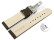 Bracelet de montre échange rapide déployante cuir de veau lisse marron foncé 18mm 20mm 22mm 24mm