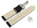 Bracelet de montre échange rapide déployante cuir de veau sans rembourrage souple noir 18mm 20mm 22mm 24mm