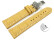 Bracelet de montre échange rapide déployante cuir de veau grain croco jaune 18mm 20mm 22mm 24mm