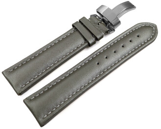 Bracelet montre déployante cuir lisse...