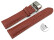 Bracelet montre échange rapide Boucle papillon marron cuir cerf rembourré très souple 18mm 20mm 22mm 24mm