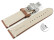 Bracelet montre échange rapide cuir Modèle  Rustique marron Boucle papillon 18mm 20mm 22mm 24mm