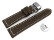 Boucle déployante papillon-bracelet de montre échange rapide cuir-marron foncé 18mm 20mm 22mm 24mm