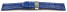 Bracelet montre échange rapide à déployante papillon cuir de veau bleu 18mm 20mm 22mm 24mm 26mm 28mm