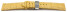 Bracelet montre échange rapide déployante papillon cuir grain croco jaune 18mm 20mm 22mm 24mm 26mm 28mm