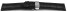 Bracelet montre échange rapide déployante papillon cuir grain croco noir 18mm 20mm 22mm 24mm 26mm 28mm