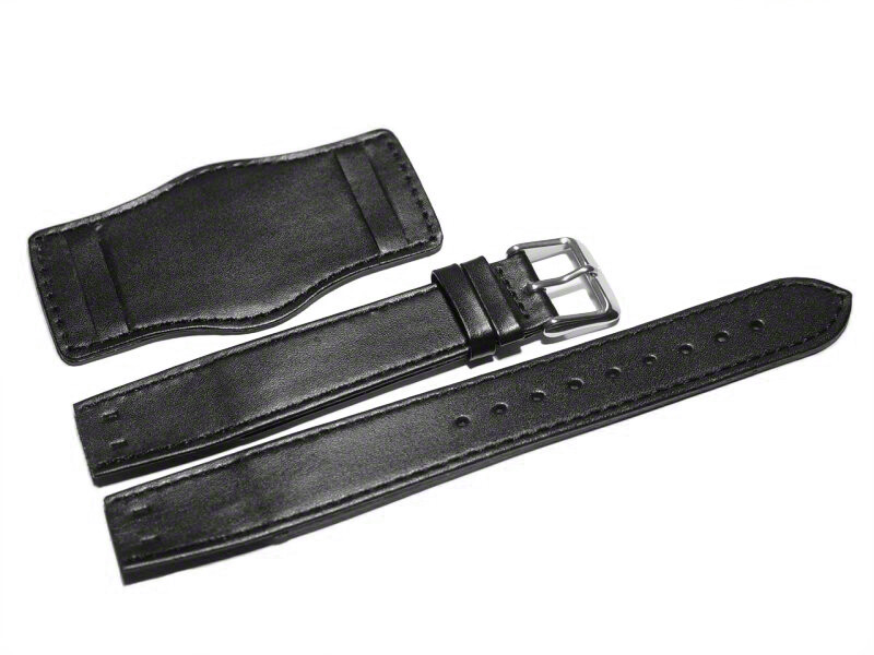 Bracelet De Montre Bund En Cuir Vintage - Largeur 18-26mm, Style Militaire, Fait Main