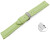 Bracelet montre échange rapide déployante cuir lisse rembourré pistache 18mm 20mm 22mm 24mm