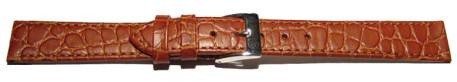 Bracelet montre cuir de veau modèle Safari marron 12mm 14mm 16mm 18mm 20mm 22mm