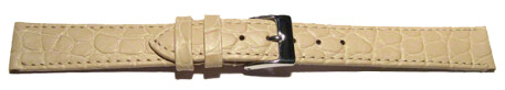 Bracelet montre cuir de veau modèle Safari sand 12mm 14mm 16mm 18mm 20mm 22mm