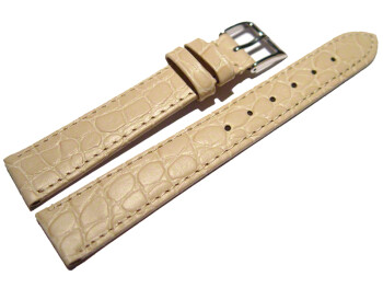 Bracelet montre cuir de veau modèle Safari sand 12mm 14mm 16mm 18mm 20mm 22mm