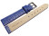Bracelet montre cuir de veau modèle Safari bleu 12mm 14mm 16mm 18mm 20mm 22mm