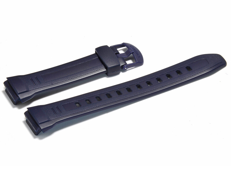 Bracelet De Montre Casio W-216H En Résine Noire - Neuf Avec étiquettes - Pour Homme/femme