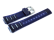 Bracelet de montre Casio résine bleue, finition brillante BGA-114-2, BGA-114