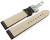 Bracelet de montre cuir de veau grainé brun foncé 18mm 20mm 22mm 24mm