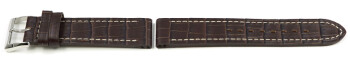 Bracelet de montre Festina pour F16135 et F16136,cuir, marron foncé