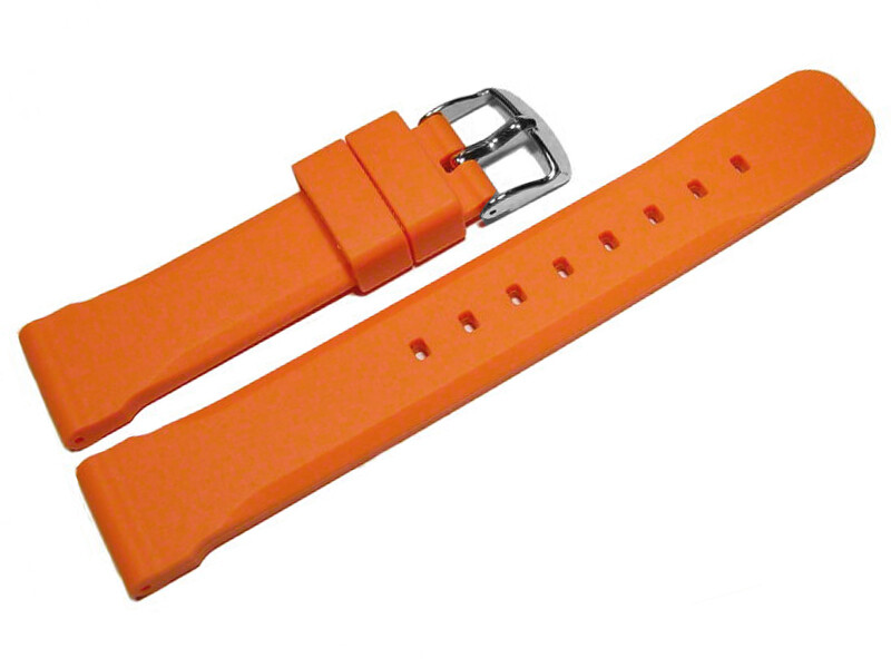 Bracelet de montre - silicone - extrafort - orange