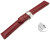 Bracelet montre échange rapide papillon cuir grainé bordeaux TiT 18mm 20mm 22mm 24mm 26mm 28mm
