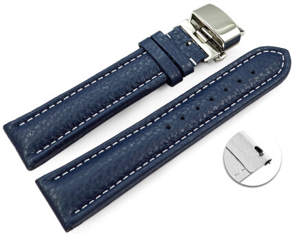 Bracelet montre échange rapide papillon cuir...