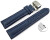 Bracelet montre échange rapide papillon cuir grainé bleu foncé 18mm 20mm 22mm 24mm 26mm 28mm