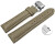 Bracelet montre échange rapide papillon cuir grainé Taupe 18mm 20mm 22mm 24mm 26mm 28mm