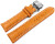 Boucle déployante papillon rembourrage épais croco orange 18mm 20mm 22mm 24mm