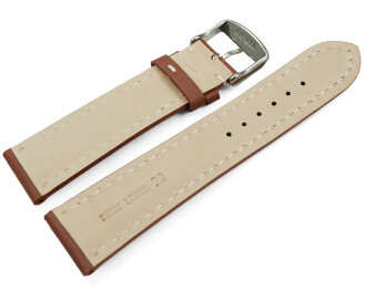 Bracelet de montre rembourrage épais lisse brun rouille 18mm 20mm 22mm 24mm