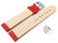 XL Bracelet montre échange rapide cuir de veau grainé rouge TiT 18mm 20mm 22mm 24mm 26mm 28mm